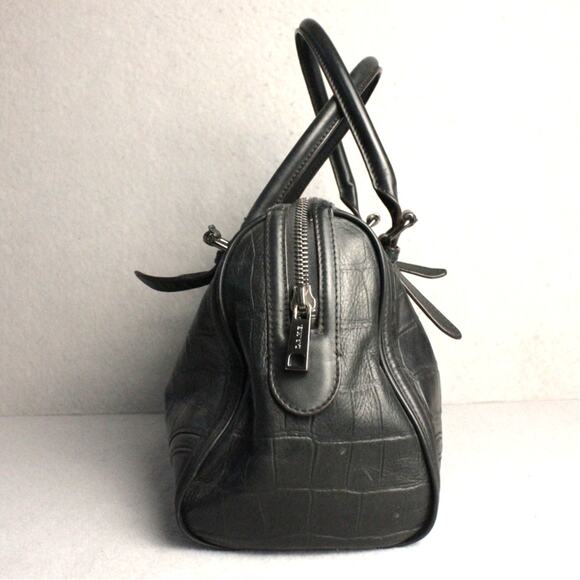 Y2K L.A.M.B Gwen Stefani Leather Croc Pattern Luxury Designer Handbag - Picture 4 of 16